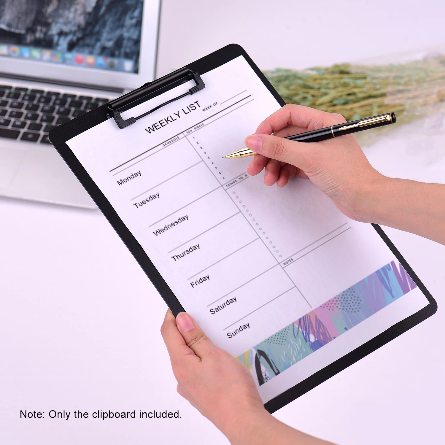 Пластиковый блокнот для записей формата А4/А5 низкопрофильный держатель