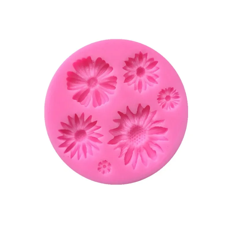 Маленькая силиконовая форма для маргариток инструмент украшения помадки