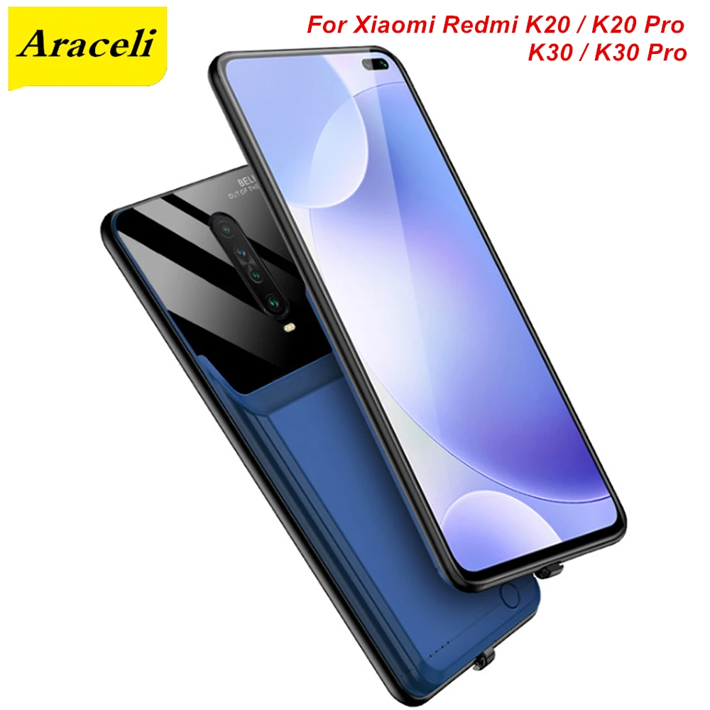 

Araceli For Xiaomi Redmi K20 K20 Pro K30 K30 Pro Battery Case 10000 Mah Charger Case Smart Phone Cover Power Bank Battery Capa