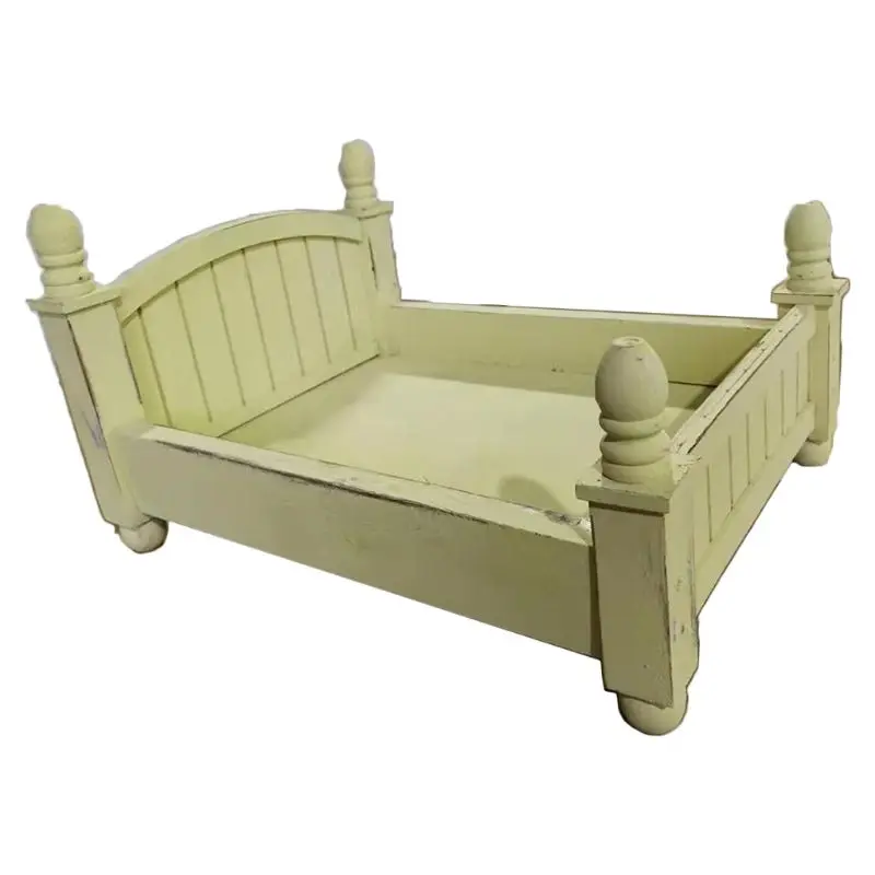 

Wood Bed Newborn Photography Props Infant Taking Photo Background Accessories
