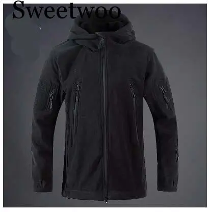 Новинка Военная Тактическая уличная флисовая куртка с мягкой оболочкой Мужская