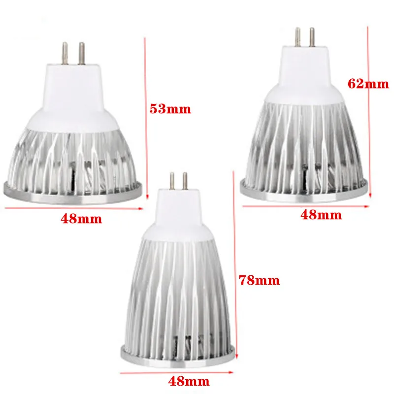 LED Bulbs E27 GU5.3 GU10 MR16 COB Spotlight Dimmable 9W 12W 15W Spot Light Bulb high power lamp DC12V or AC85-265V | Лампы и освещение