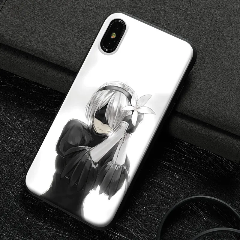 Чехол для телефона Nier Automata game girl мягкий силиконовый чехол iPhone SE 6s 7 8 Plus X XR XS 11 12 13 Mini