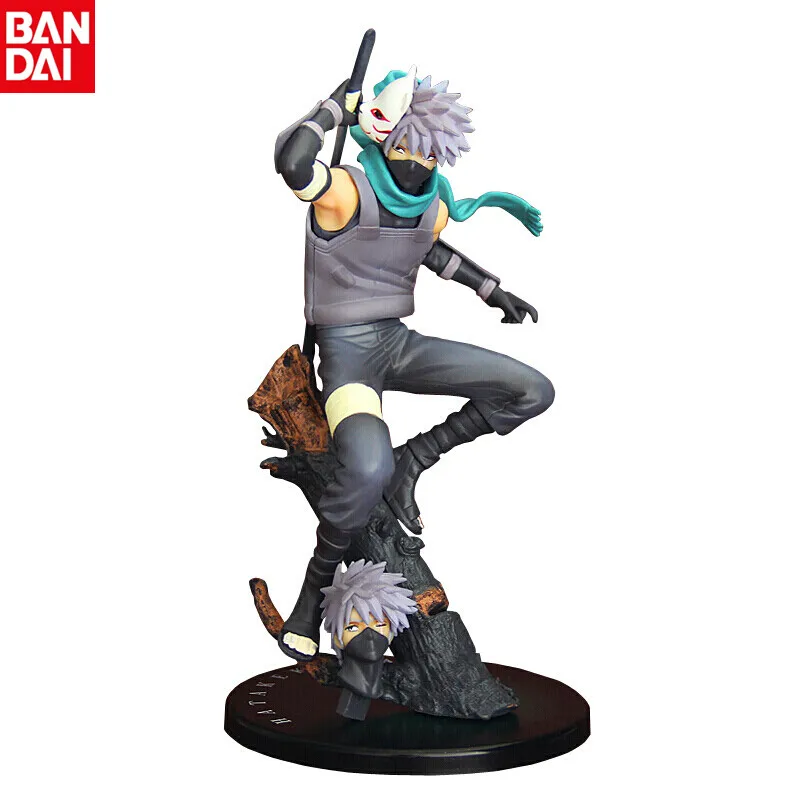 Фигурка Наруто BANDAI 23 см рисунок Какаси с темными силами может сменить голову