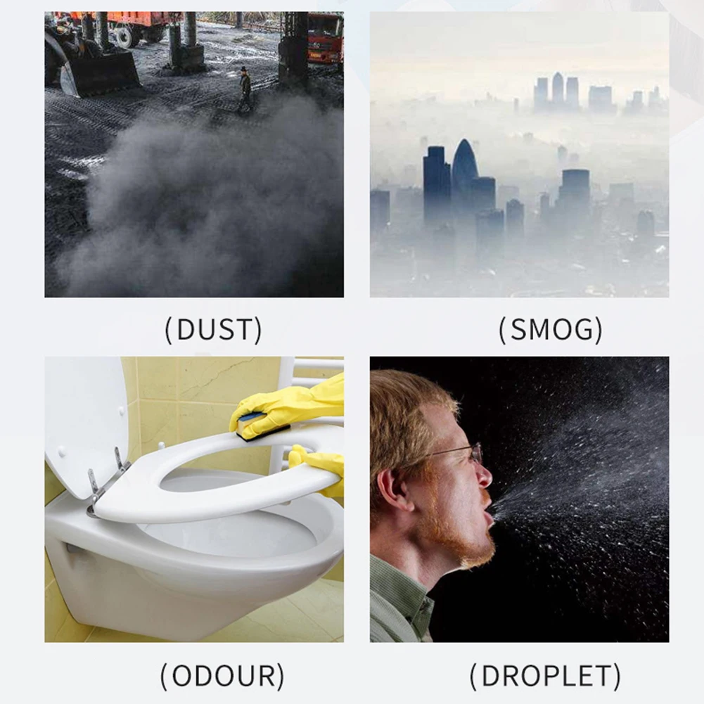 10pcs disposable anti-virus masks anti fog dust-proof PM2.5 adult activated carbon filter non-woven |