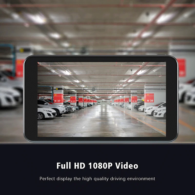 Видеорегистратор VicTsing Full HD 1080P 4-дюймовый IPS сенсорный экран угол обзора 170 ° |