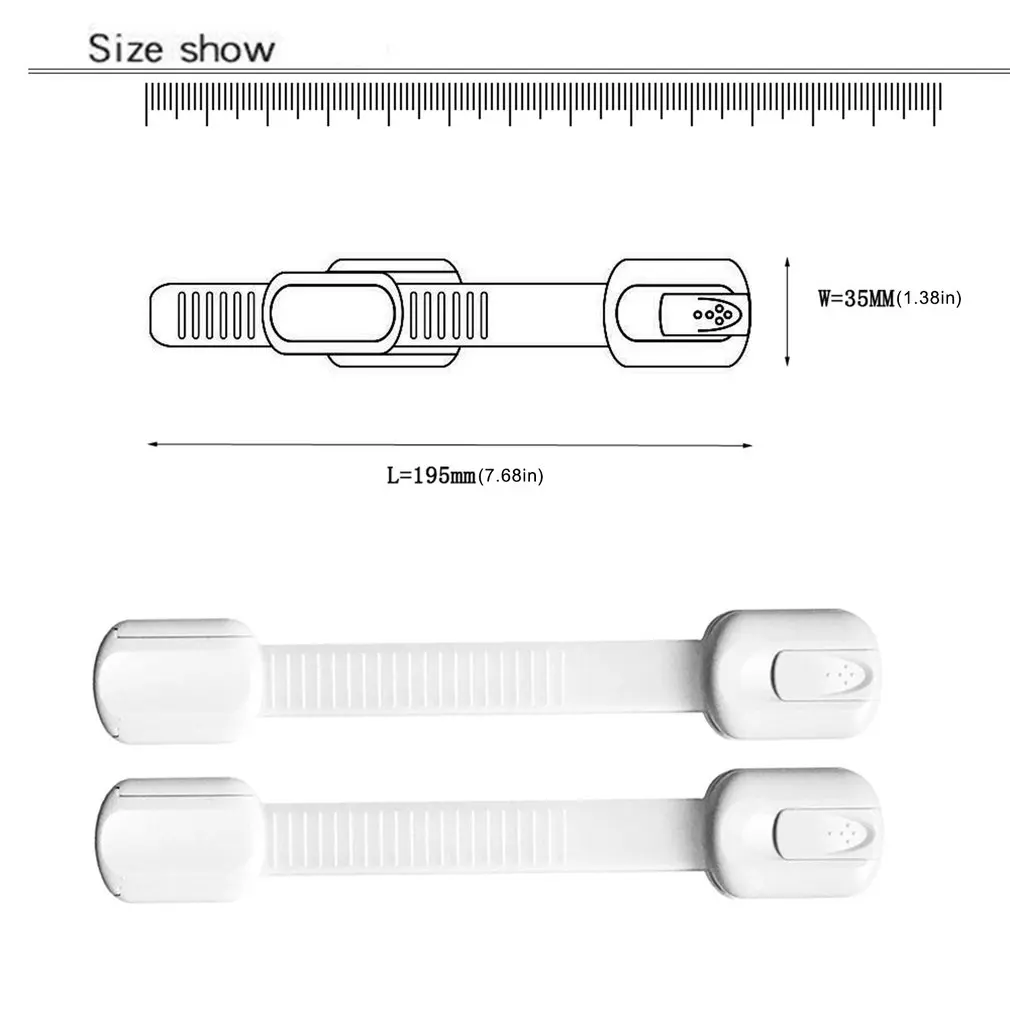 

Safe Belt Lock For Kid Child Infant Protection Security Drawer Door Lock Cabinet Wardrobe Refrigerator Safety