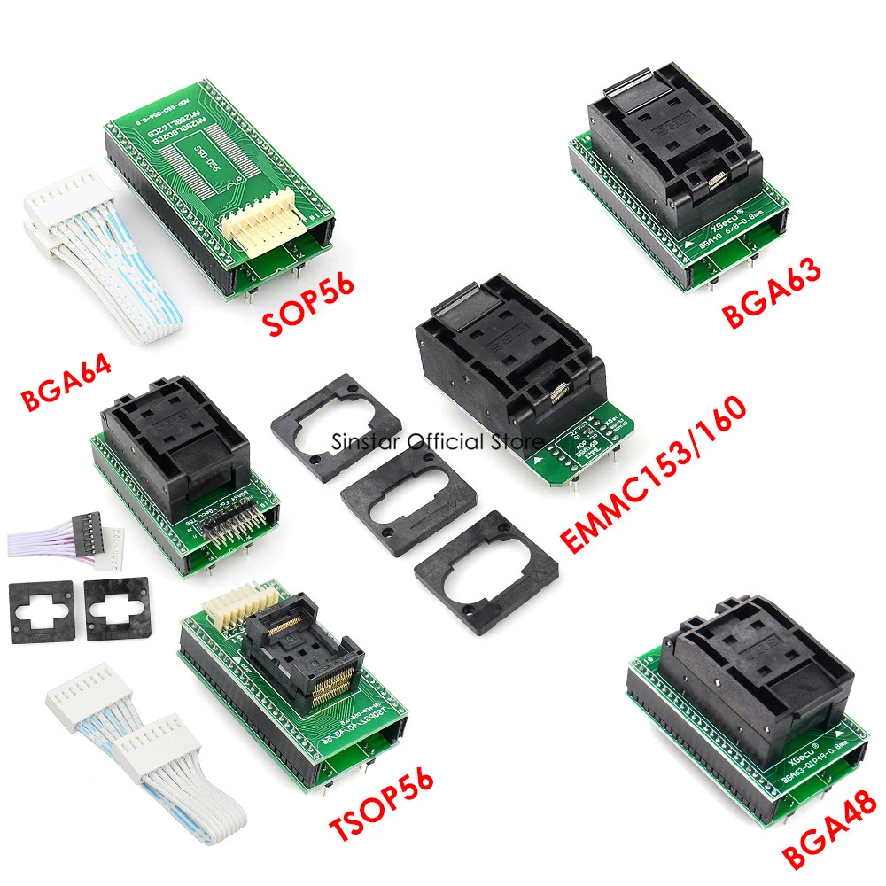 Адаптеры BGA63 BGA64 BGA48 BGA169 TSOP32 TSOP40 TSOP48 TSOP56 только для программатора XGecu T56 Nand |