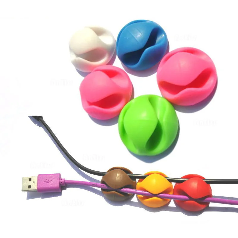 1 шт. клейкие зажимы для кабелей держатель проводов сматыватель компьютера