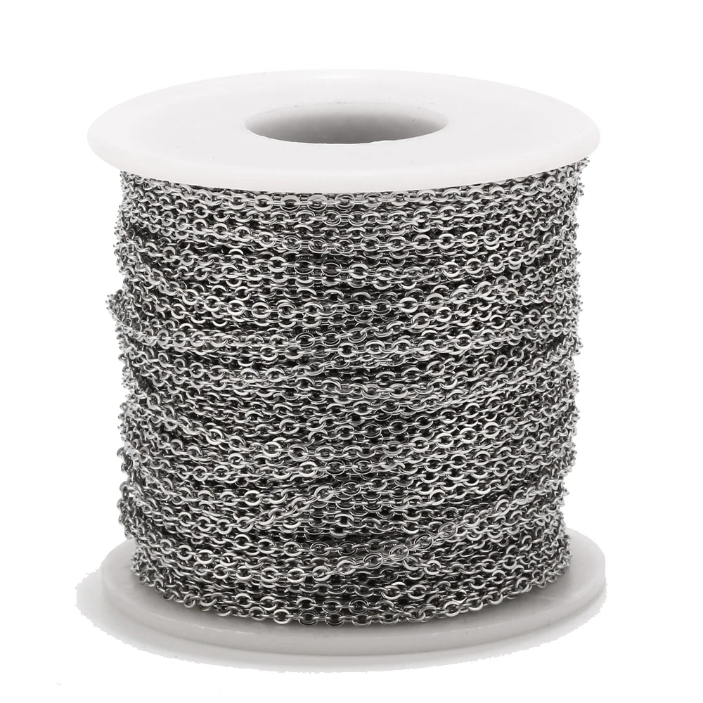 Цепочка из нержавеющей стали для изготовления украшений сделай сам 2 м 1 мм 5