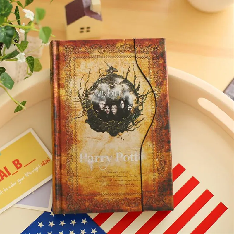 Милый блокнот на магнитной застежке винтажный для путешествий ежедневник