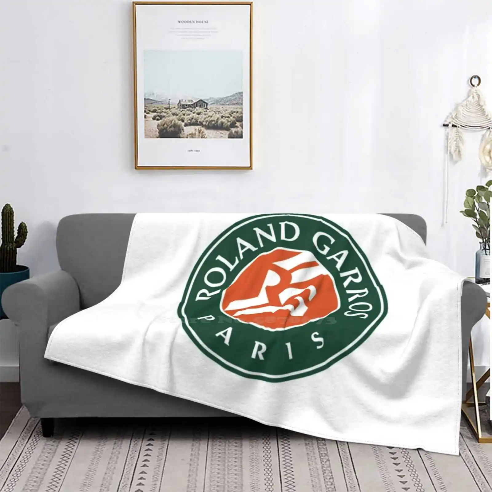 

Logo Low Price New Print Novelty Fashion Soft Blanket Logo Tennis Wimbledon Us Open Australian Open French Open Grand Slam Logo