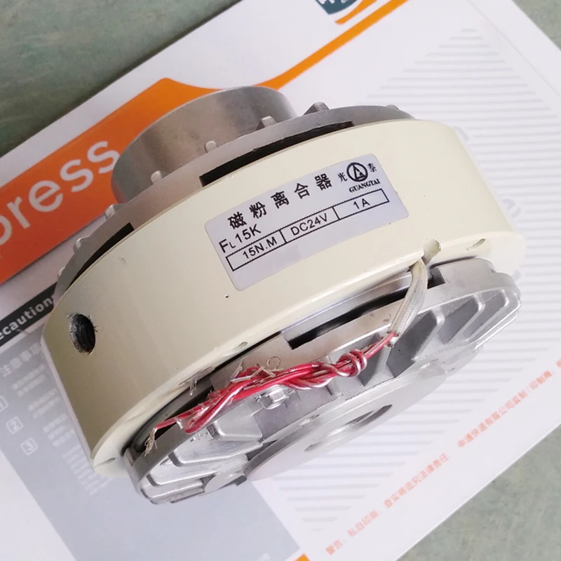 

Magnetic Powder Clutch FL06k FL15K FL25K FL50K Tension Motor Magnetic Brake Hole