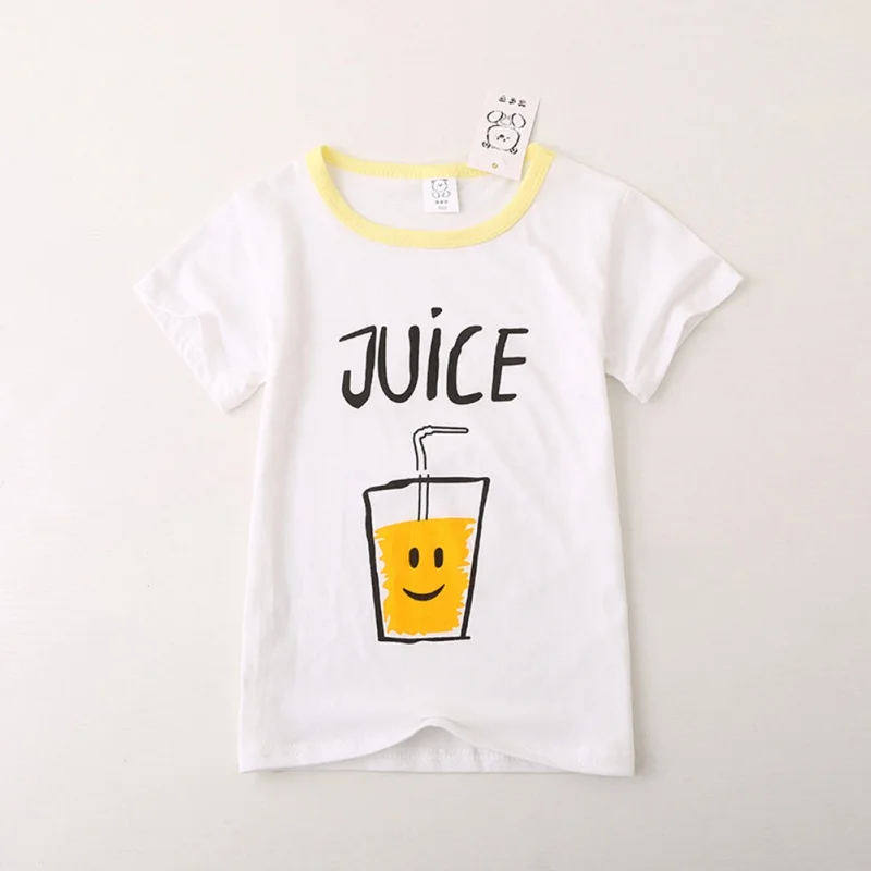 Модные хлопковые футболки с короткими рукавами и круглым вырезом для мальчиков