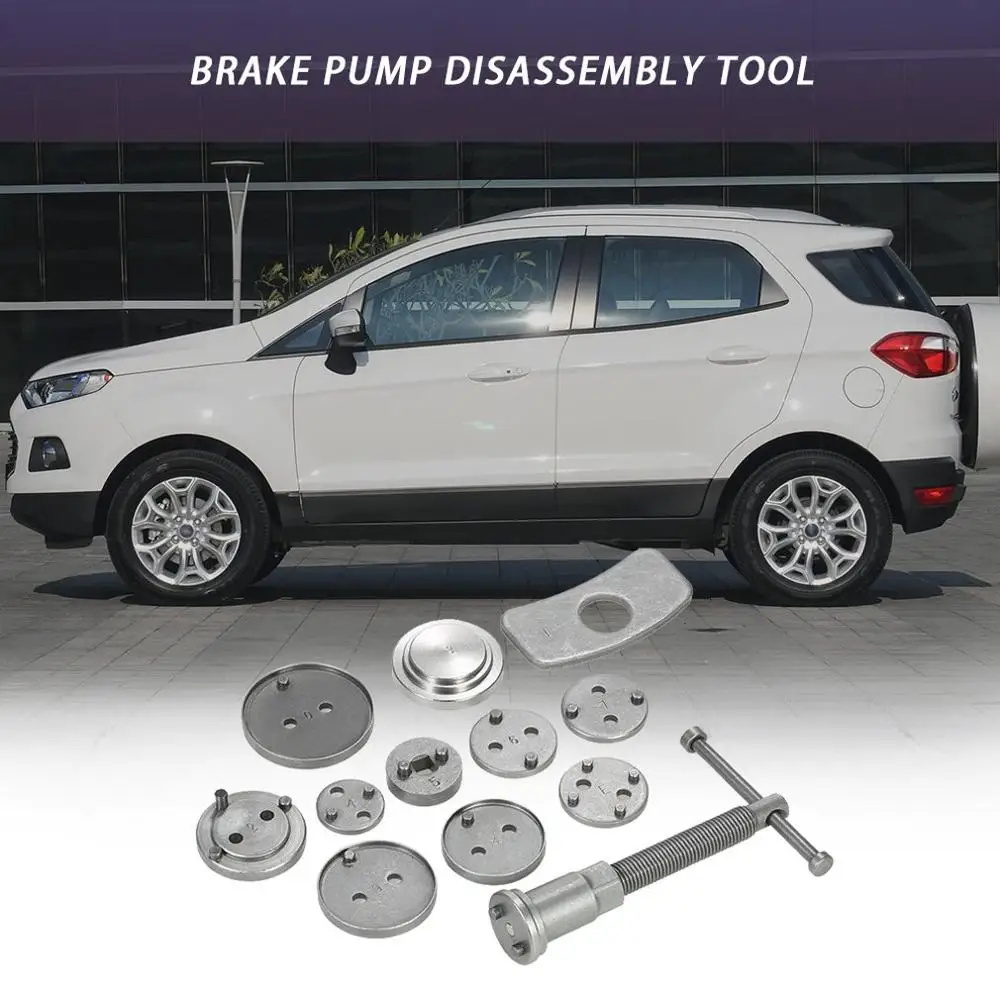 

12pcs Auto Universal Disc Brake Caliper Car Wind Back Pad Piston Compressor Automobile Garage Repair Tool Kit