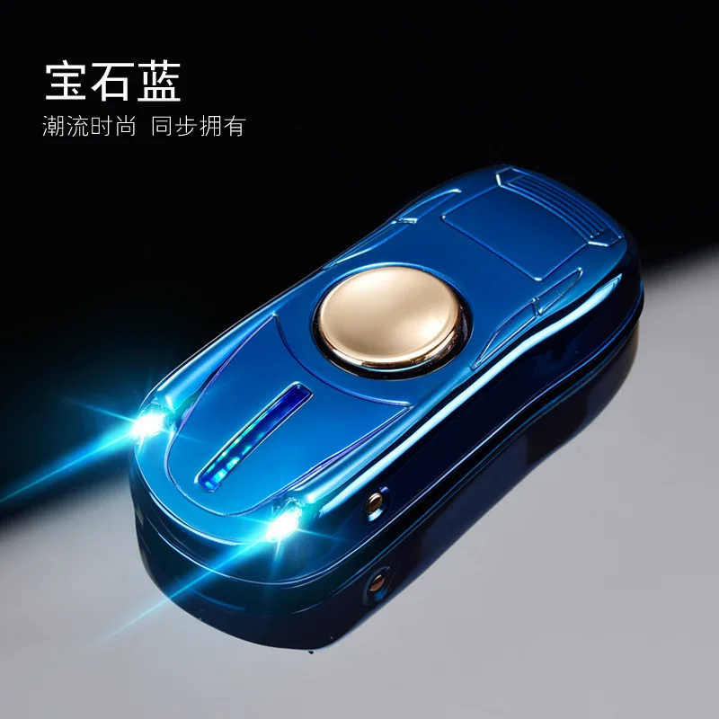 Креативный автомобильный Спиннер USB зарядка Зажигалка персональный