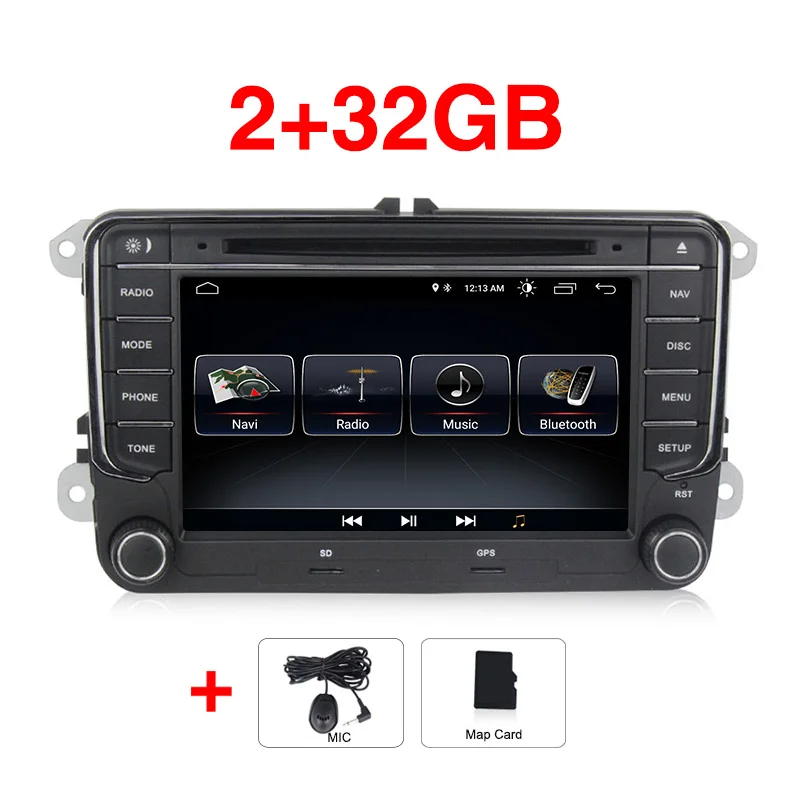 32G model Android 9 автомобильный DVD аудио радио для Volkswagen SKODA GOLF 5 Golf 6 POLO PASSAT B7 T5 CC для JETTA TIGUAN автомобильный Радио gps стерео - Цвет: 32G model