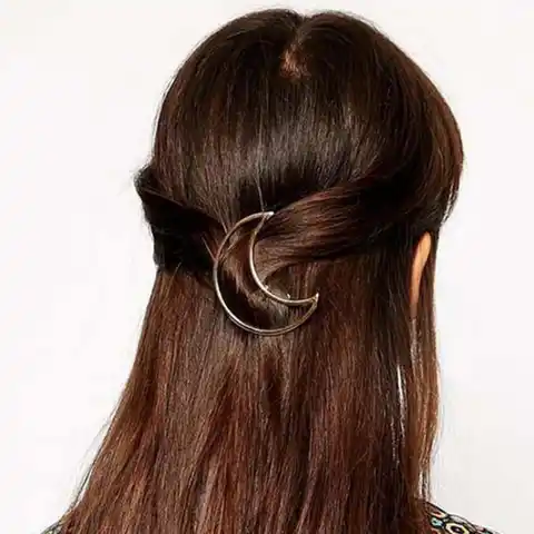Новый большой карты преувеличенный девушка треугольник Луна Шпилька зажим, аксессуар для волос зажимы для волос геометрическая форма боко...