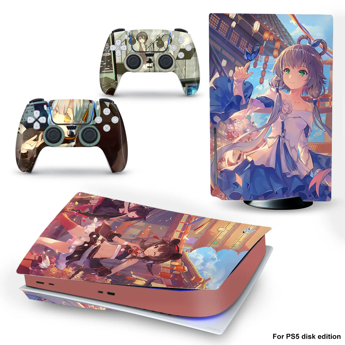 

Girl Style PS5 Disc Edition Skin Sticker for Playstation 5 Console & 2 Controllers Decal Vinyl Protective Skins Style