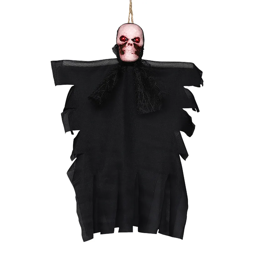 Счастливый Хэллоуин реквизит с привидениями настенный подвесной Череп Скелет