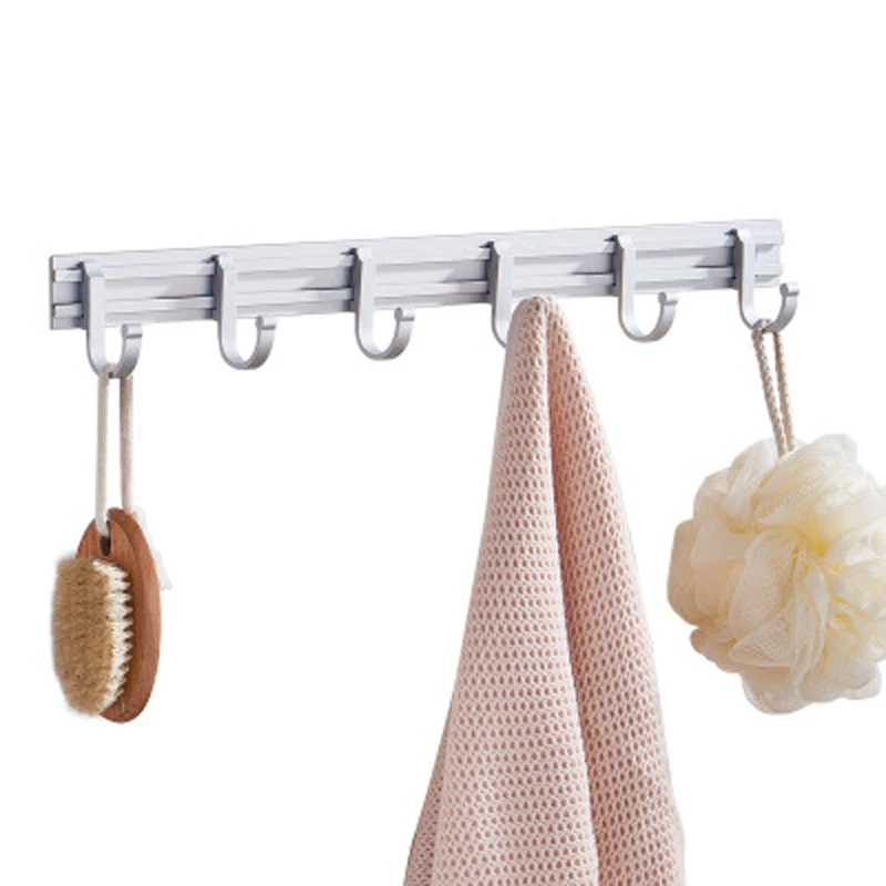Домашний Органайзер алюминиевый подвесной крючок для халата ванной комнаты