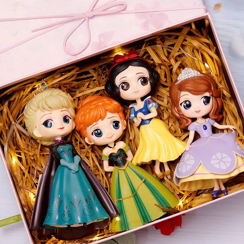 

Disney Doll Aisha Anna Snow White Belle Sophia Hand-made Ornament Model Gift