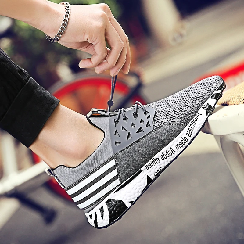 

Plus Size 39-46 Men's Breathable Shoes Male Footwear Lightweight Trainers Krasovki Sneakers Man Adult Zapatillas Hombre Casual
