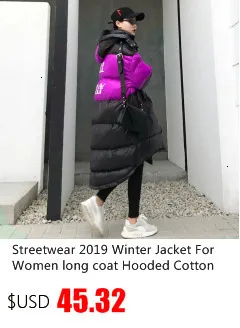New Winter Women's Jacket hooded parka Bright Colors Insulated Puffy Coat collar hooded Parka Loose waist Belt outwear M192