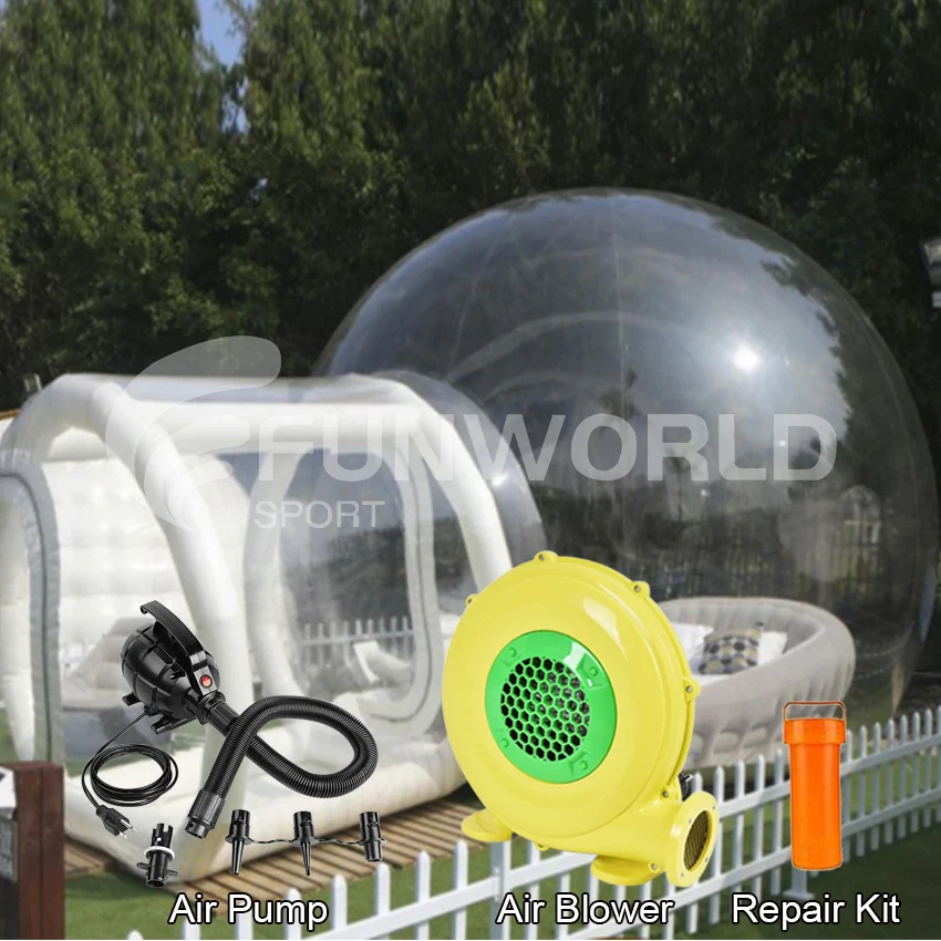 Funworld заводская цена прозрачный пузырь для сада геодезический надувной Фотофон