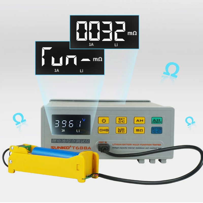 

Battery Internal Resistance Capacity Portable Tester Electrical Instrumentation Smart Charging Strong Compatibility 110/220V
