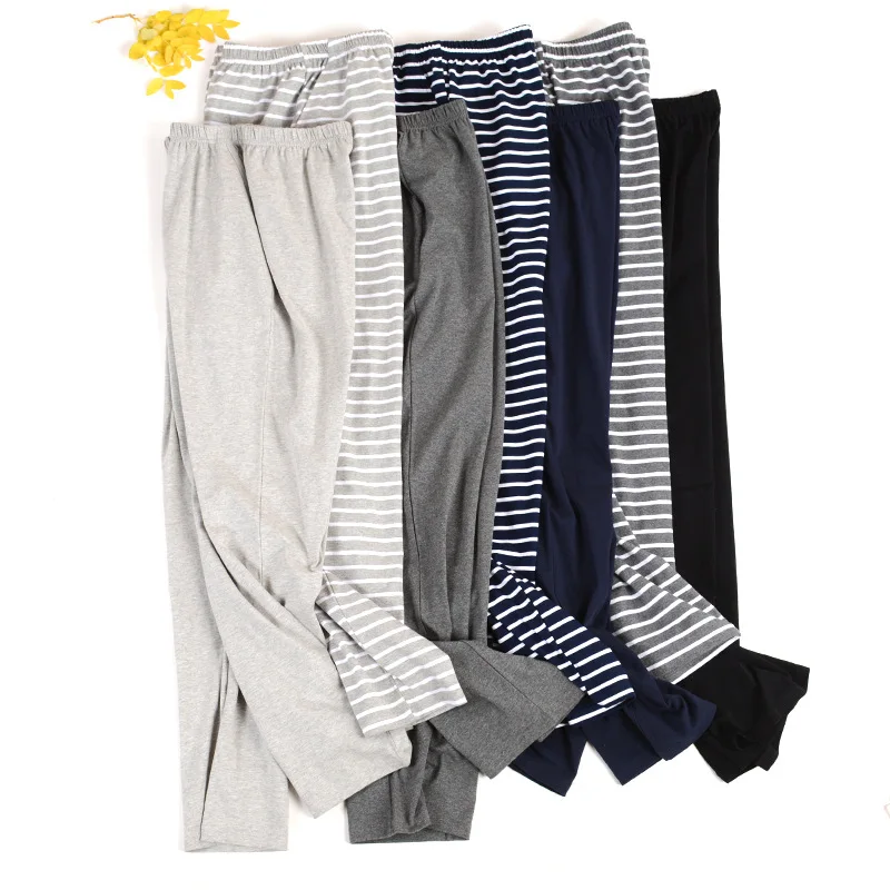 Cotton Material Plus Size L-4xl  Mens Cotton Pajama Pants Lounge Sleep Wear Men 21045