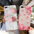 Чехол для HUAWEI P40, P30, Mate10 Lite, P Smart, Nova 2i, 7i, 4E, 6SE, 5T, 3i, Honor 20S, силиконовый, с цветами, прозрачный