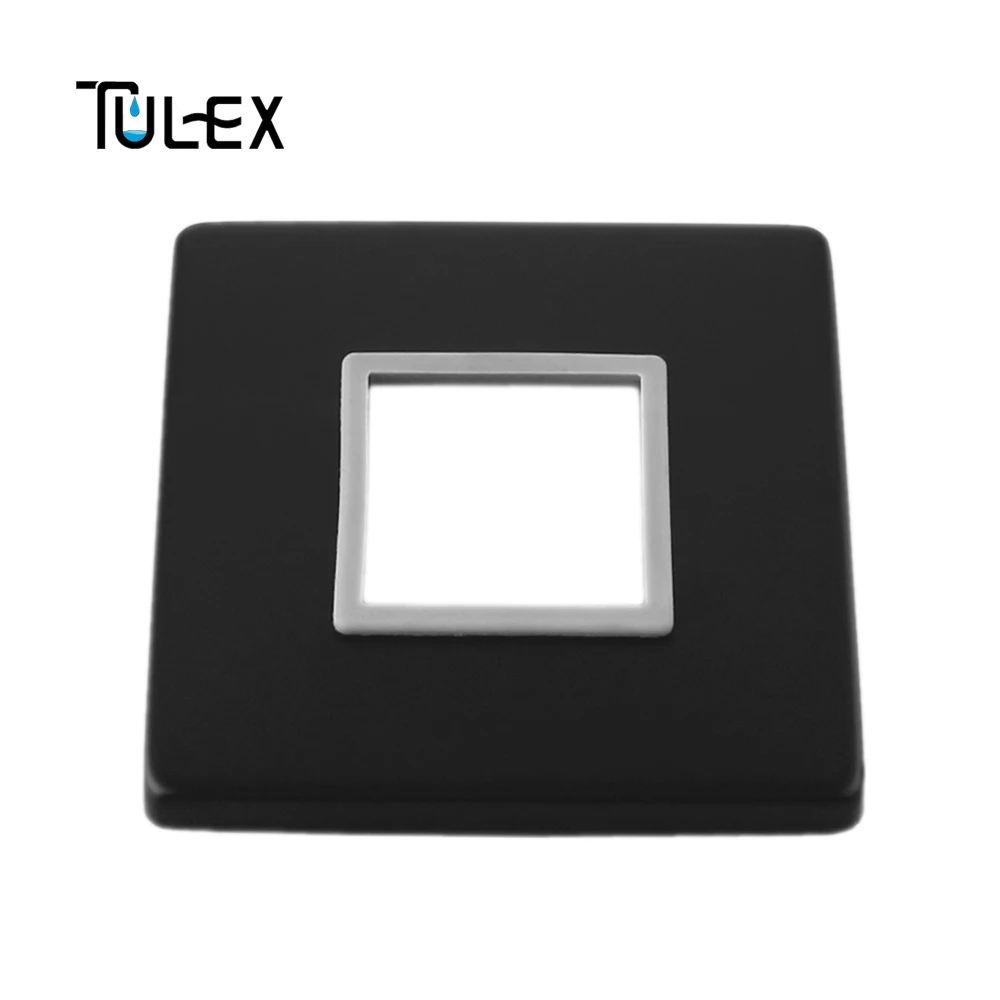 TULEX, черный скрытый смеситель для душа, настенный клапан, горячая и холодная вода, душевой кран, латунная насадка для душа
