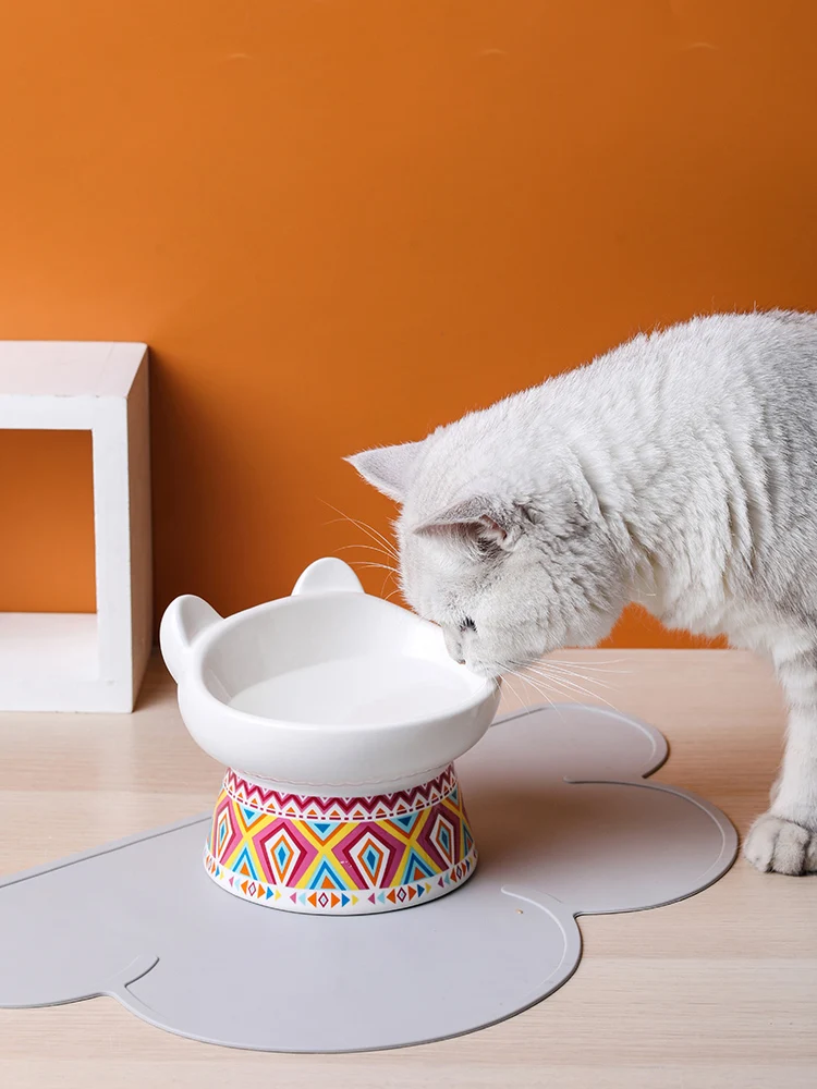 Керамическая богемная миска для кошек кормушки поилки собак Питьевая и |