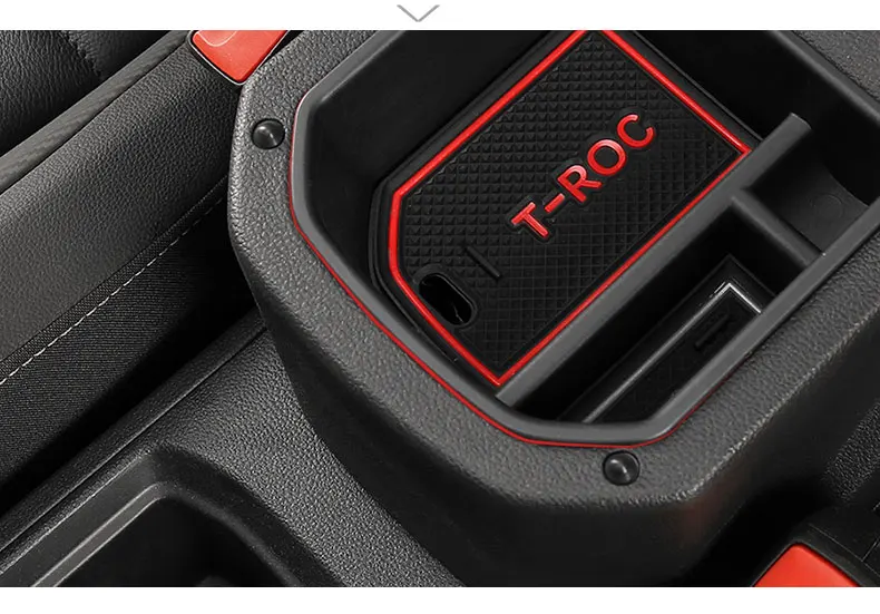 Для VW T-ROC TROC подлокотник центр коробка для хранения Контейнер перчатки Органайзер чехол