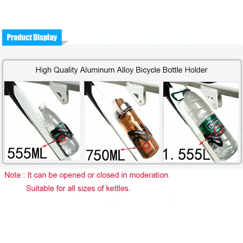 

Bicycle Water Bottle Holder Aluminum Alloy Handlebar Cages Angel's Wing Multicolor Water Bottle Holder