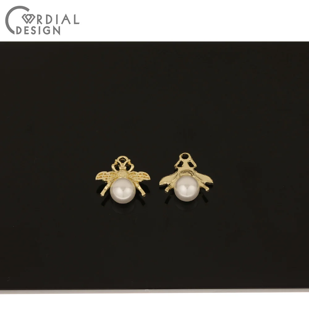 

Cordial Design 100Pcs 16*17MM Jewelry Accessories/DIY Charm/Butterfly Shape/Imitation Pearl/Pendants/Earrings Findings Component