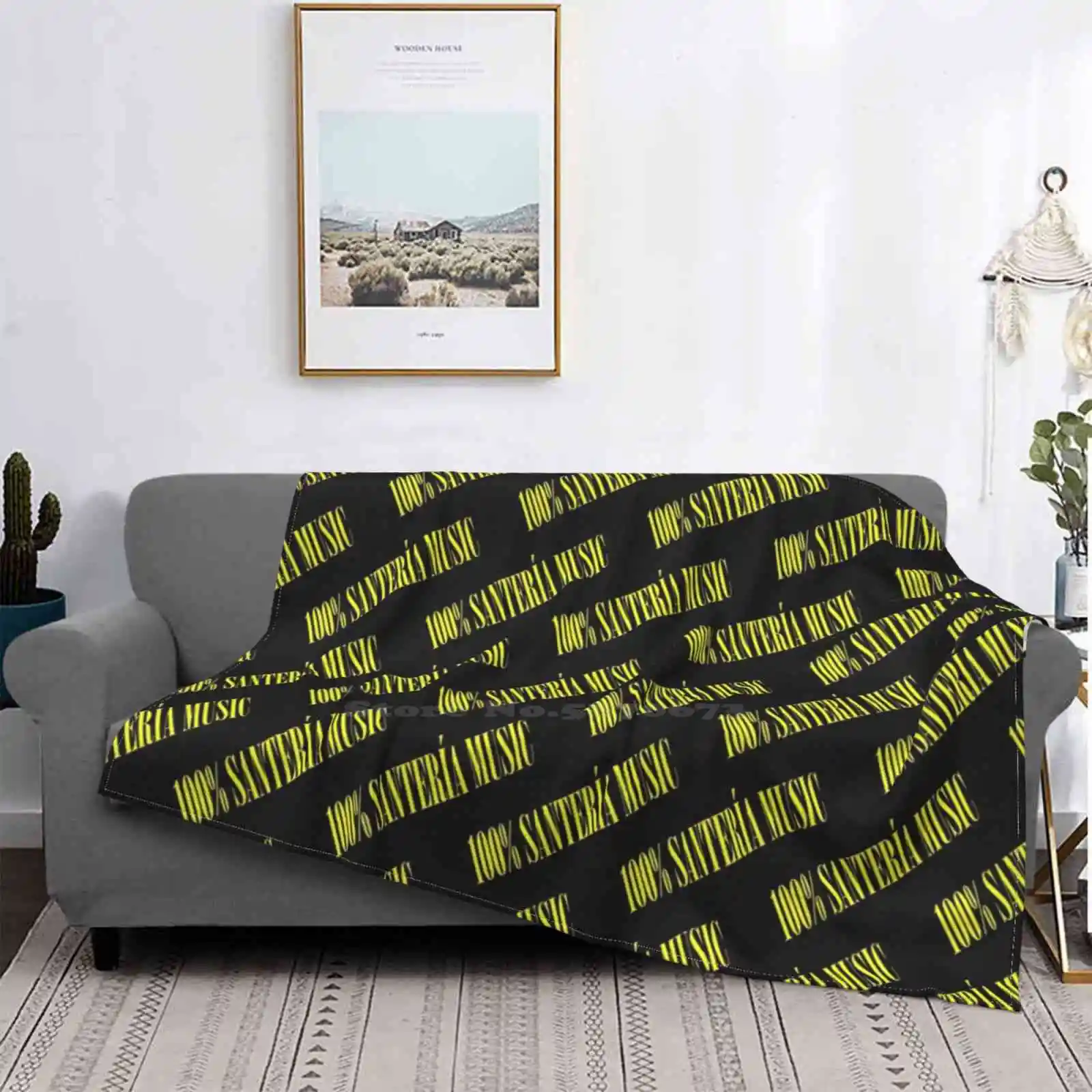 

Manta de franela cálida y cómoda para música, diseño creativo de Santería 100%, música cubana, Mambo, chachá