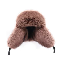 winter mens winter hat bomber snow hat with ears for skiing and fishing in nature to keep warm