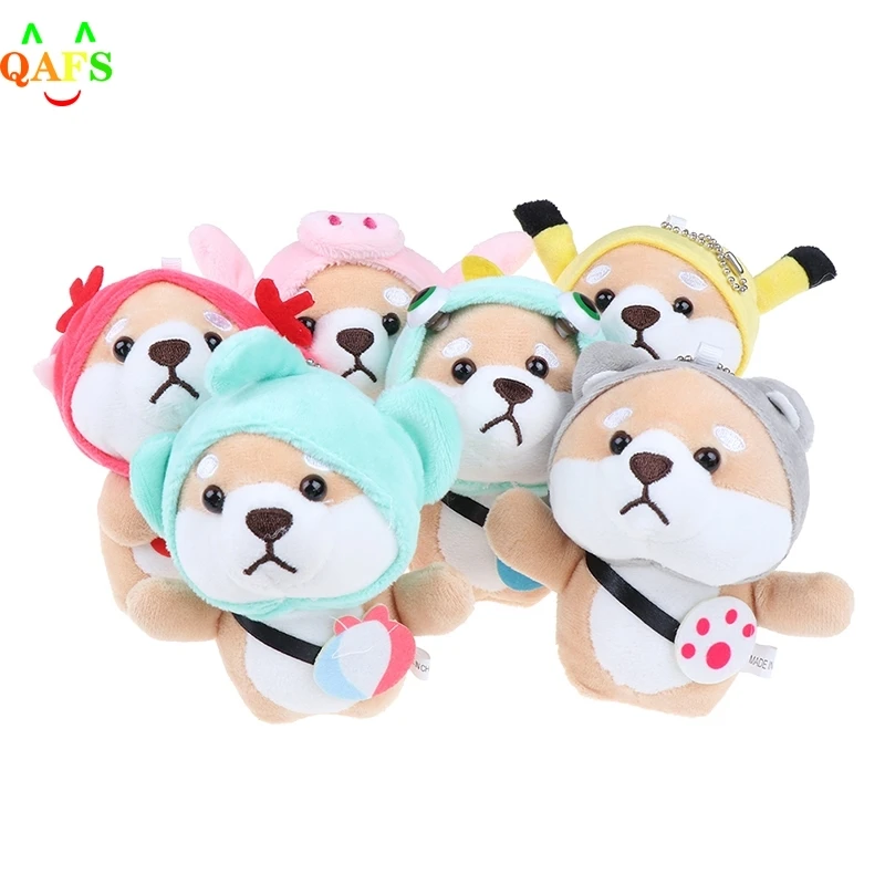 12 см собака Шиба ину плюшевая игрушка мягкое набивное животное корги чау брелок