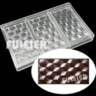 Форма для шоколада с алмазной поверхностью, форма для выпечки из поликарбоната, форма для шоколада, инструменты для кондитерских изделий, торта, конфет, конфет