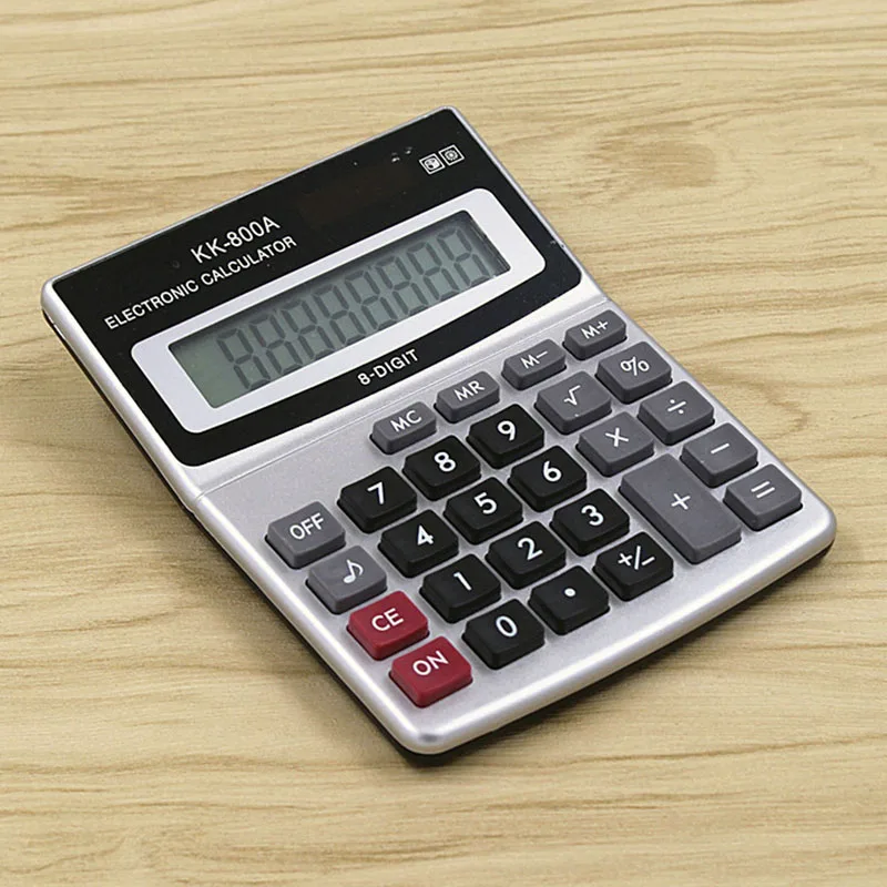 KK-800A Small Size 8 Digits Display Calculator 8 A Business Office Supplies Electronic Calculator TAX Calculadora