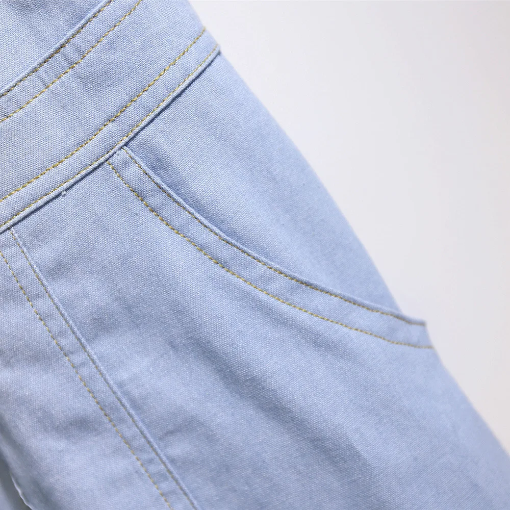 

Summer Dresses for Women 2020 Casual Blue Denim Patchwork Square Neck Puff Sleeve Button Plus Size Dresses for Women 4xl 5xl 6xl