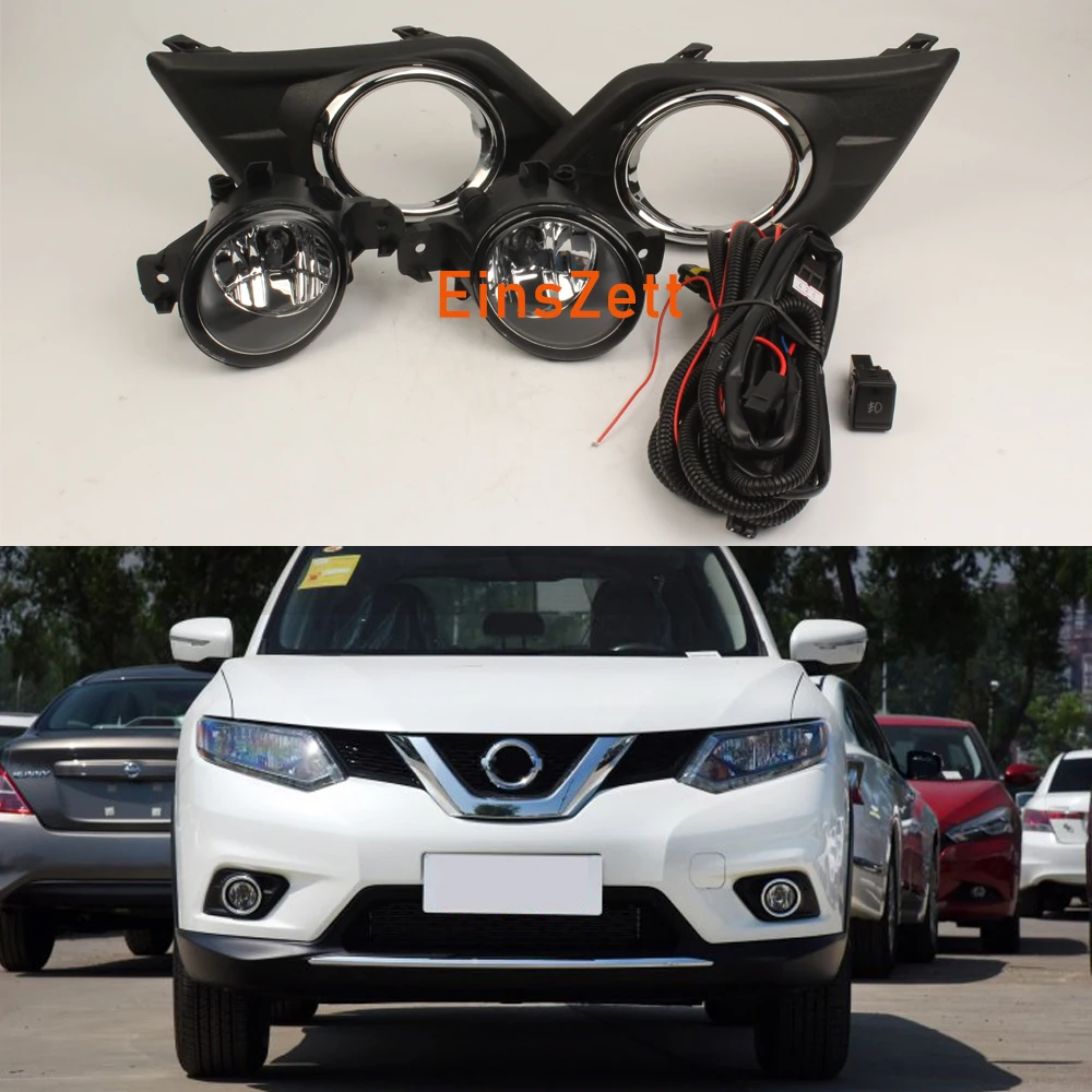 1 комплект автомобильных противотуманных фар в сборе для Nissan Rogue/X Trail 2014 2016