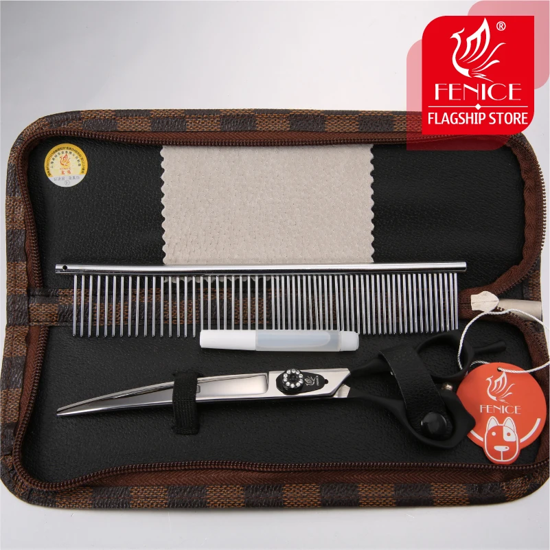 Профессиональные ножницы Fenice для груминга домашних животных 7 5/8 0/9 0 дюйма