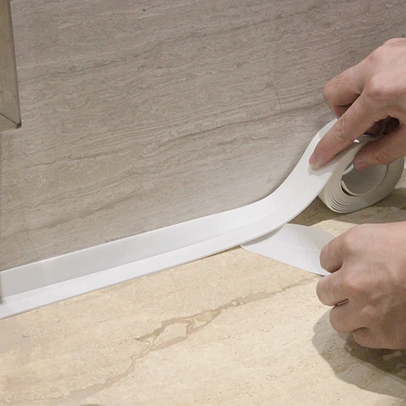 

Wall Stickers Self Adhesive Kitchen Waterproof Mildew-proof Sealant Tape Wall Sticker Kitchen Floor PVC Mildewproof Sealing Tape