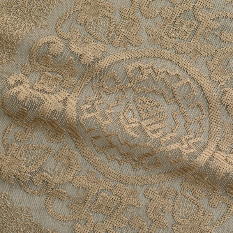 

2021 New Fashionable Living Room Bedroom Study Balcony Curtain Chinese Style New Chinese Classical Blessing Curtain