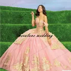 Розовое Бальное Платье, Платье для девушек, женское кружевное платье с 3D цветами, красивое платье для выпусквечерние вечера, вечернее платье для девушек, платье для маскарада, вечернее платье