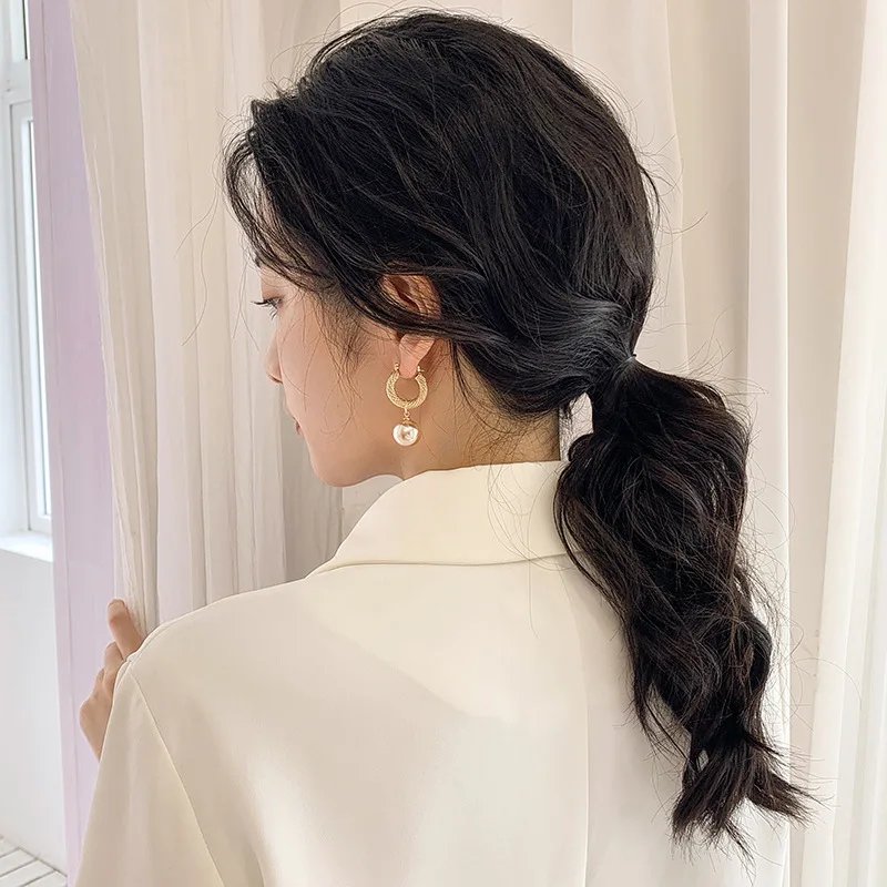 Оптовая продажа Винтажные висячие серьги ZX в стиле барокко с искусственным