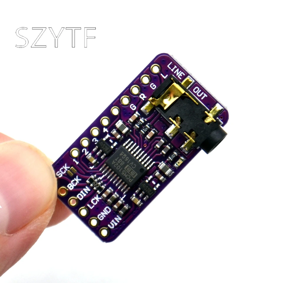 Интерфейс ies PCM5102 декодер ЦАП GY-PCM5102 модуль плеера ies для Raspberry Pi pHAT формат плата цифровой PCM5102A аудио Плата